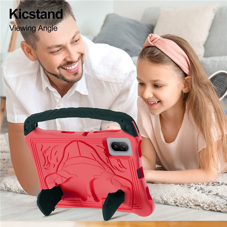 For Huawei MatePad SE 11 Case Boxing Style EVA Tablet Cover with Handle Kickstand - Red  /  Black