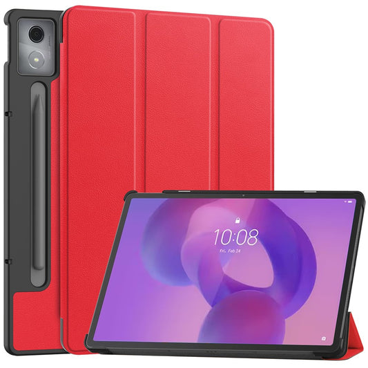 For Lenovo Idea Tab Pro Case Anti-Drop Leather Stand Tablet Cover - Red