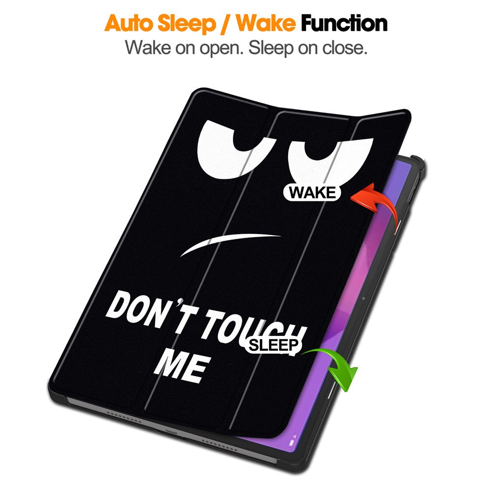 For Lenovo Idea Tab Pro Case Pattern Print Leather Stand Tablet Cover - Don't Touch Me