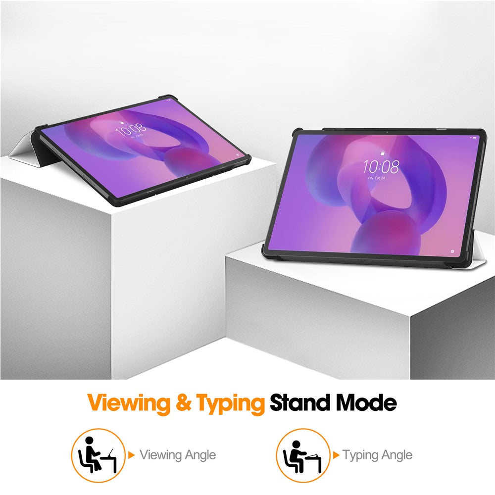 For Lenovo Idea Tab Pro Case Pattern Print Leather Stand Tablet Cover - Cat