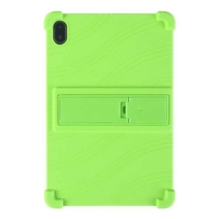 For Huawei MatePad SE 11 Silicone Case with Kickstand Rugged Protective Cover - Green