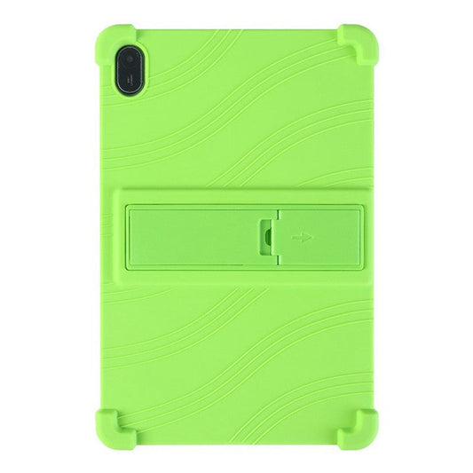 For Huawei MatePad SE 11 Silicone Case with Kickstand Rugged Protective Cover - Green
