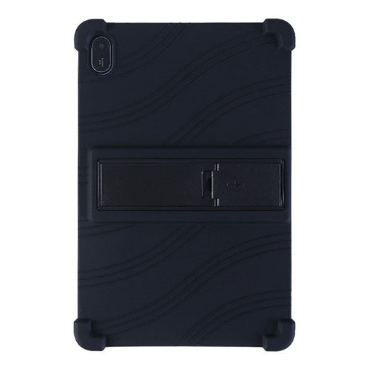 For Huawei MatePad SE 11 Silicone Case with Kickstand Rugged Protective Cover - Black