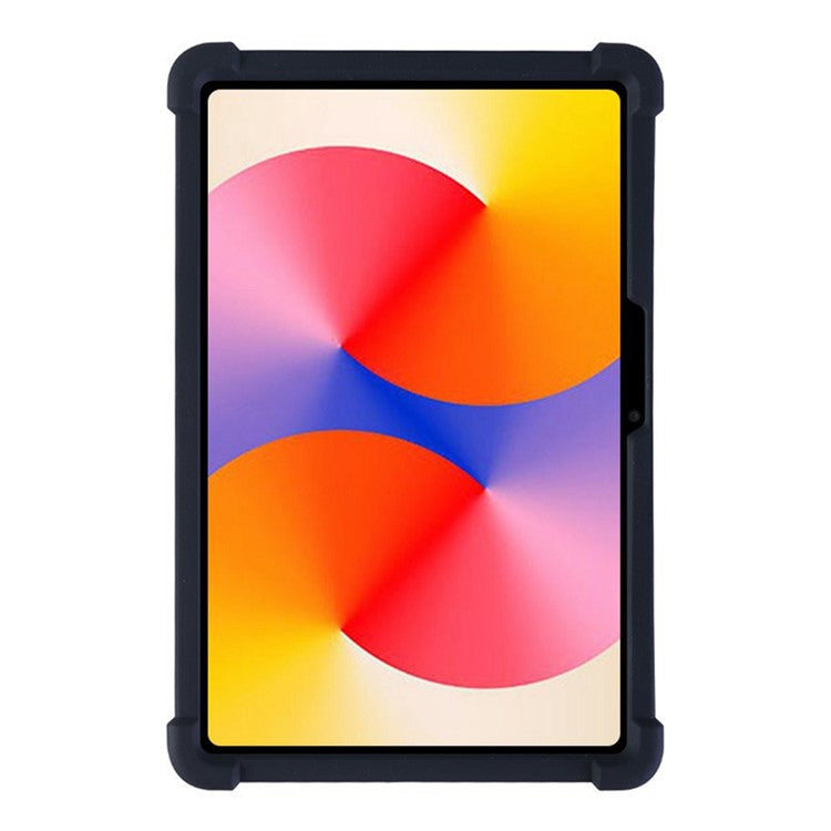 For Huawei MatePad SE 11 Silicone Case with Kickstand Rugged Protective Cover - Black