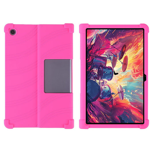 For Lenovo Xiaoxin Pad Studio 11.5 inch / Tab Plus Silicone Case with Kickstand Rugged Protective Cover - Rose