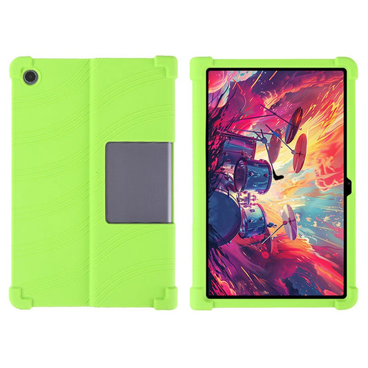For Lenovo Xiaoxin Pad Studio 11.5 inch / Tab Plus Silicone Case with Kickstand Rugged Protective Cover - Green