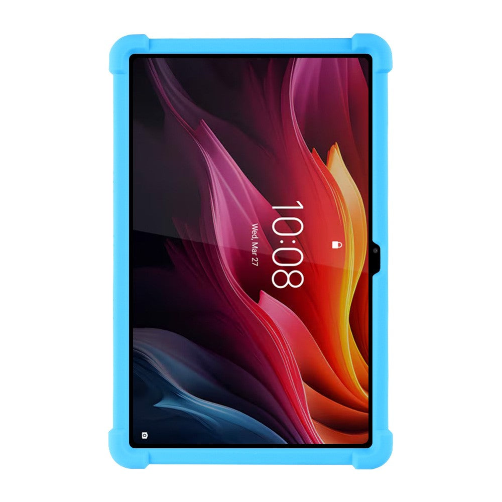 For Lenovo Tab K11 Plus Silicone Case with Kickstand Rugged Protective Cover - Baby Blue