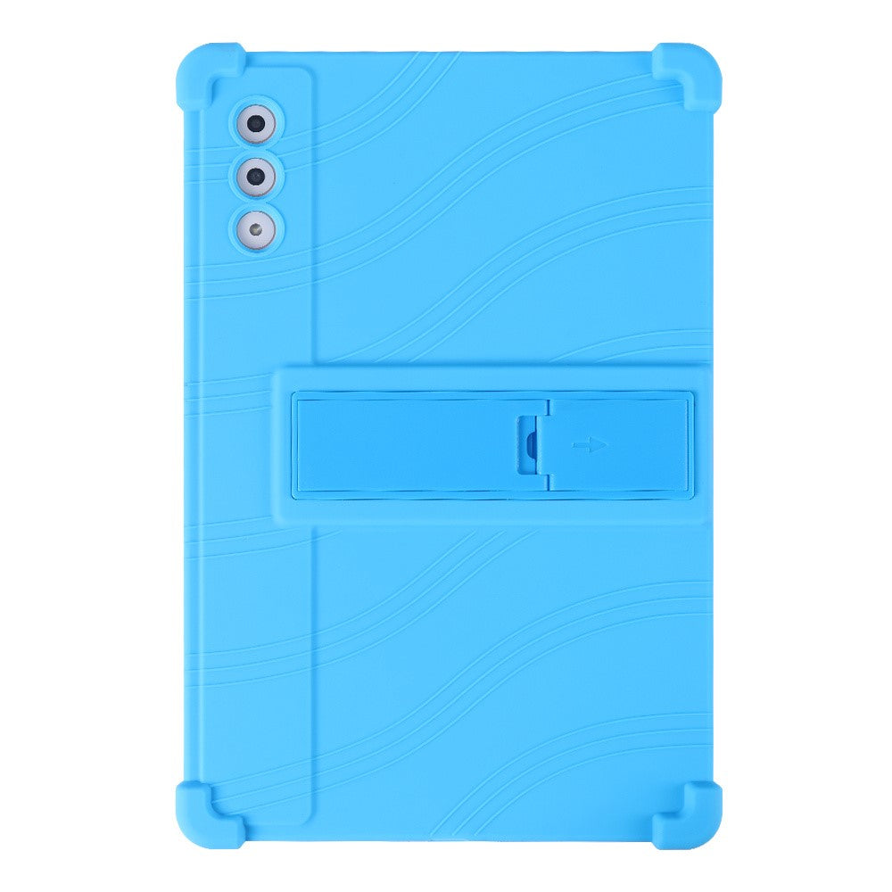 For Lenovo Yoga Tab Plus / Pad Pro AI Silicone Case with Kickstand Rugged Protective Cover - Baby Blue