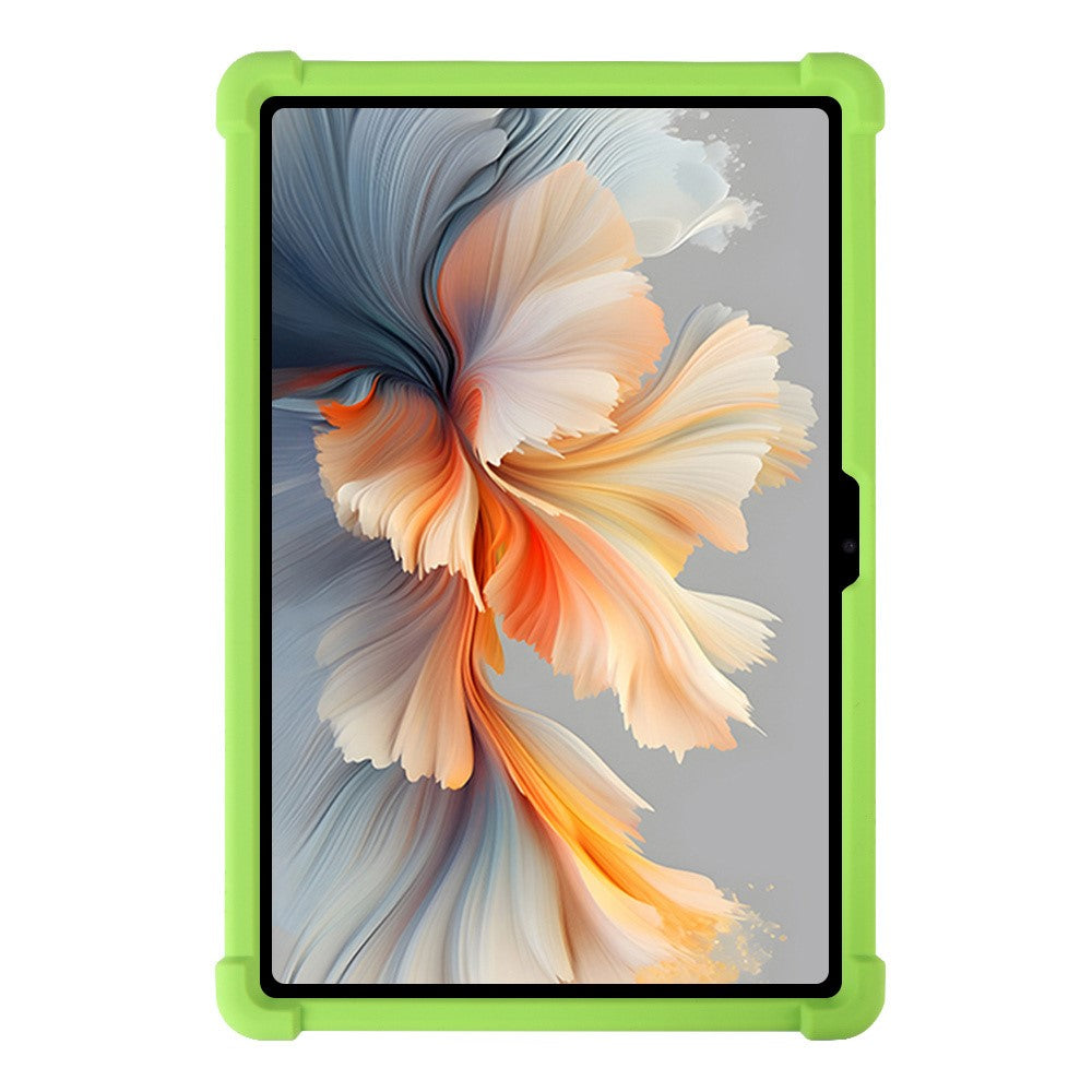 For Lenovo Yoga Tab Plus / Pad Pro AI Silicone Case with Kickstand Rugged Protective Cover - Green