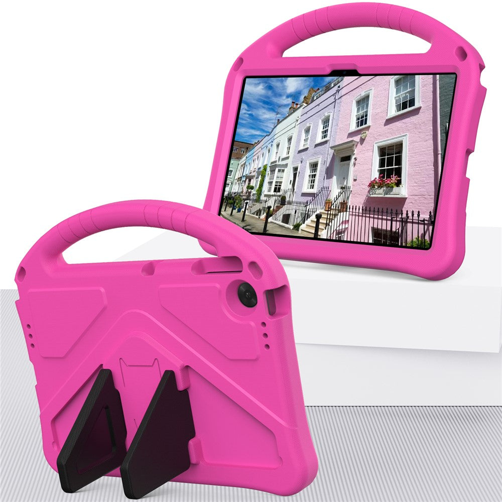 For Lenovo Tab TB311FU Case EVA Tablet Cover with Handle Kickstand Children Friendly - Rose