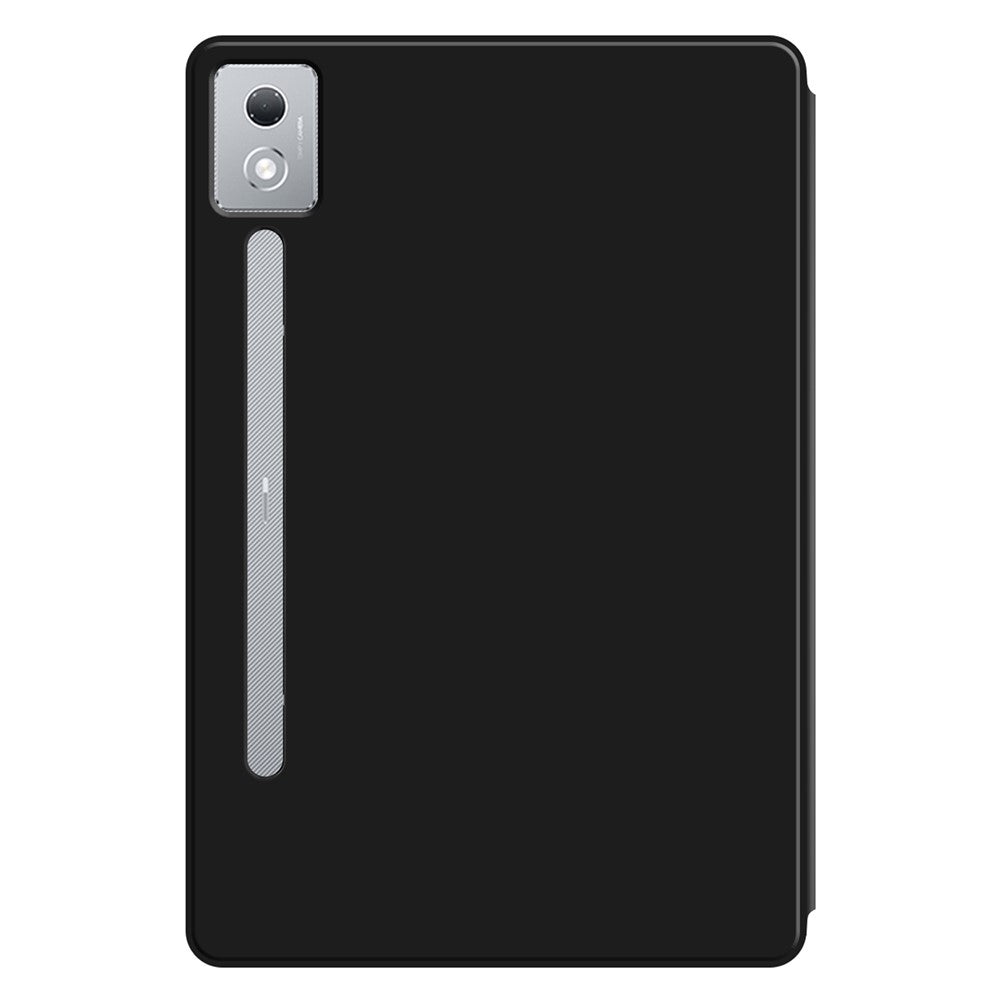 For Lenovo Idea Tab Pro / Xiaoxin Pad Pro 12.7 (2025) Case PU Leather TPU Back Trifold Stand Tablet Cover - Black