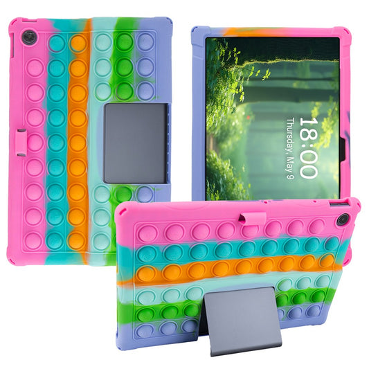 For Lenovo Xiaoxin Pad Studio 11.5 inch / Tab Plus TB-351FU Case Kickstand Push Bubble Tablet Cover - Colorful Pink