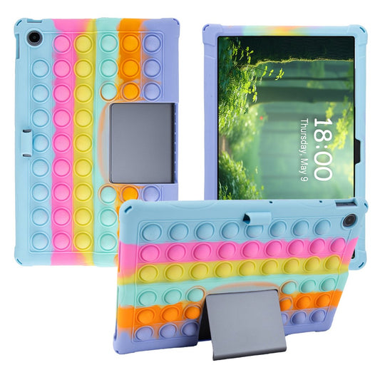 For Lenovo Xiaoxin Pad Studio 11.5 inch / Tab Plus TB-351FU Case Kickstand Push Bubble Tablet Cover - Colorful Baby Blue