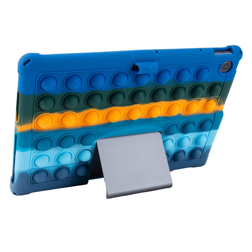 For Lenovo Xiaoxin Pad Studio 11.5 inch / Tab Plus TB-351FU Case Kickstand Push Bubble Tablet Cover - Colorful Dark Blue