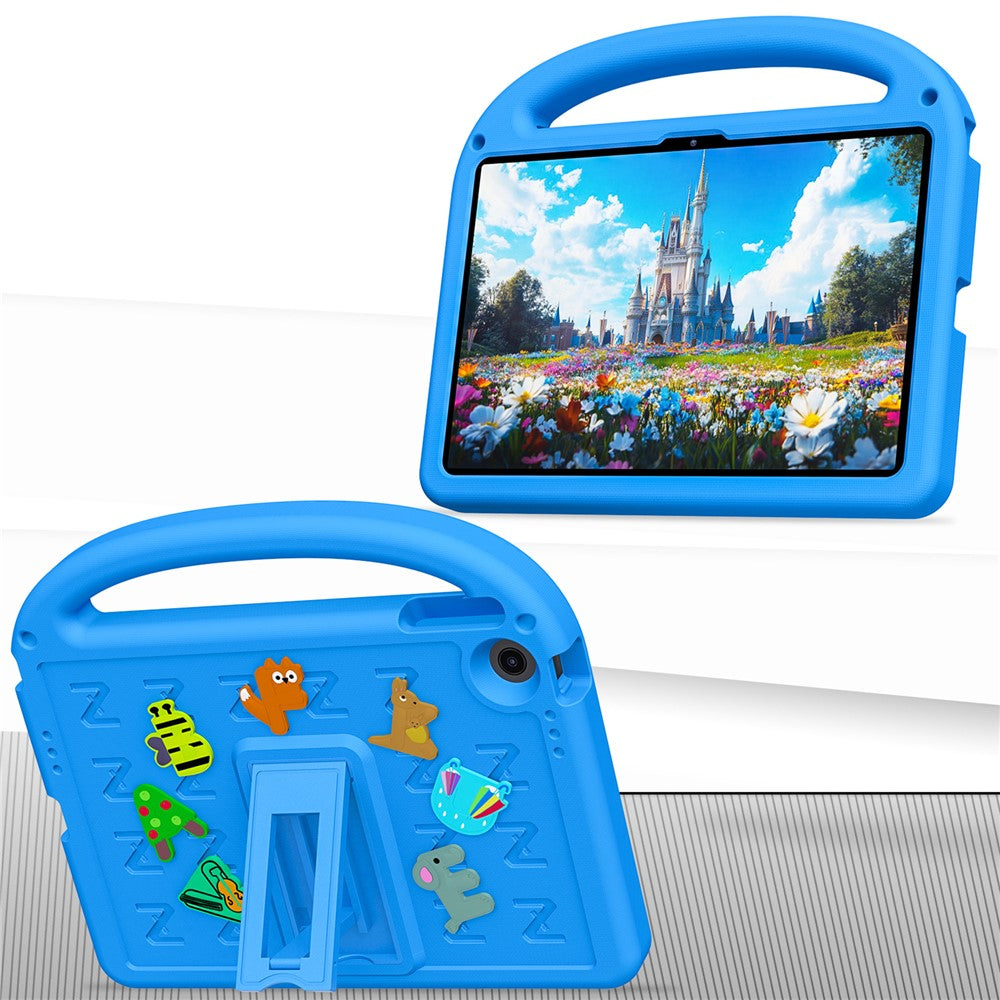 For Lenovo Tab 10.1 (2025) TB-311XU  /  Tab TB311FU Kickstand Case EVA + PC Tablet Protection Cover with Shoulder Strap - Blue