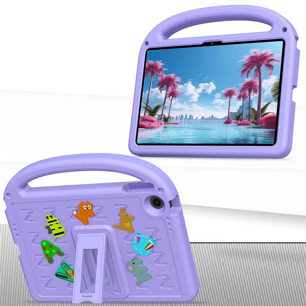 For Lenovo Tab 10.1 (2025) TB-311XU  /  Tab TB311FU Kickstand Case EVA + PC Tablet Protection Cover with Shoulder Strap - Purple