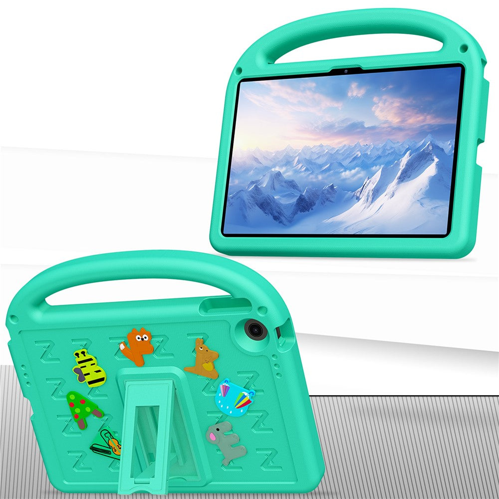 For Lenovo Tab 10.1 (2025) TB-311XU  /  Tab TB311FU Kickstand Case EVA + PC Tablet Protection Cover with Shoulder Strap - Green