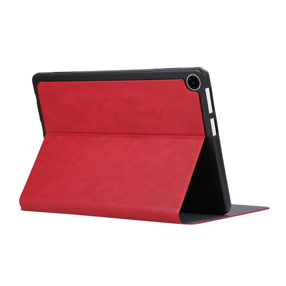 For Lenovo Tab 10.1 (2025) TB-311XU  /  Tab TB311FU Shockproof Case PU Leather Tablet Cover with Stand - Red