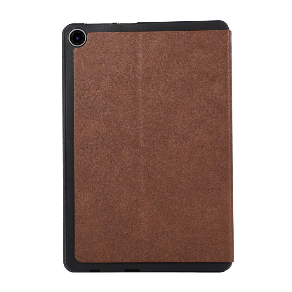 For Lenovo Tab 10.1 (2025) TB-311XU  /  Tab TB311FU Shockproof Case PU Leather Tablet Cover with Stand - Brown