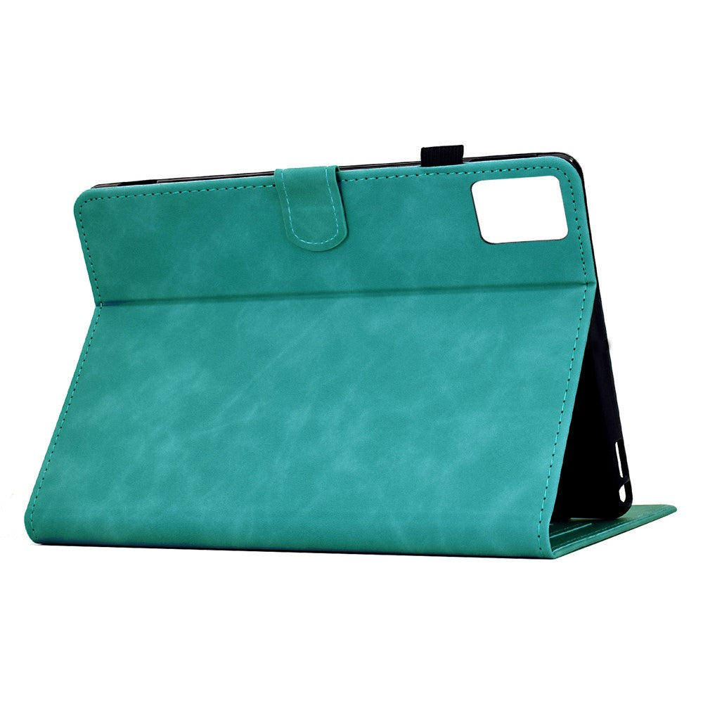 For Lenovo Tab M11 / Xiaoxin Pad 11 2024 Case Mandala Imprinted Leather Tablet Cover with Card Slots - Baby Blue