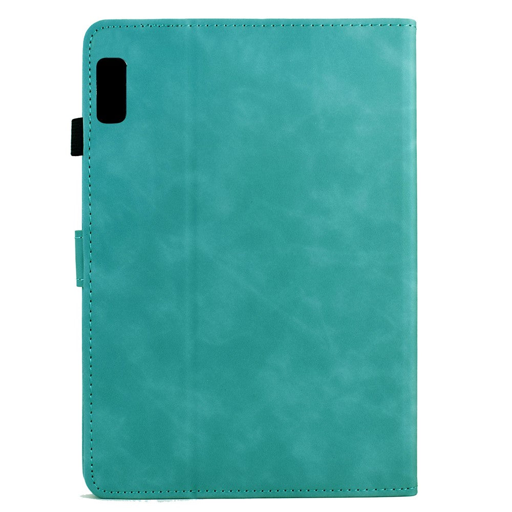 For Lenovo Tab M9 TB-310FU Case Mandala Imprinted Leather Tablet Cover with Card Slots - Baby Blue