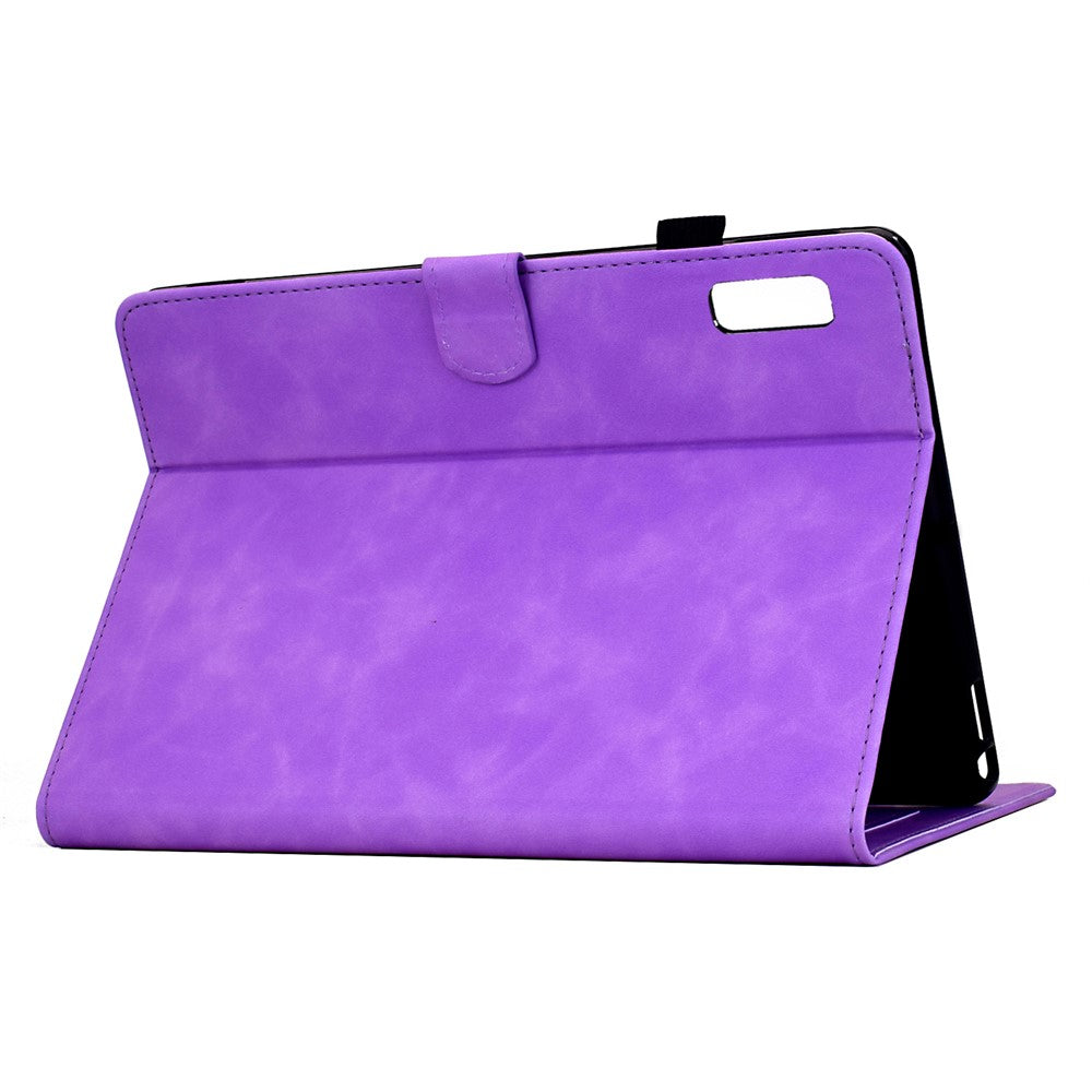 For Lenovo Tab M9 TB-310FU Case Mandala Imprinted Leather Tablet Cover with Card Slots - Light Purple