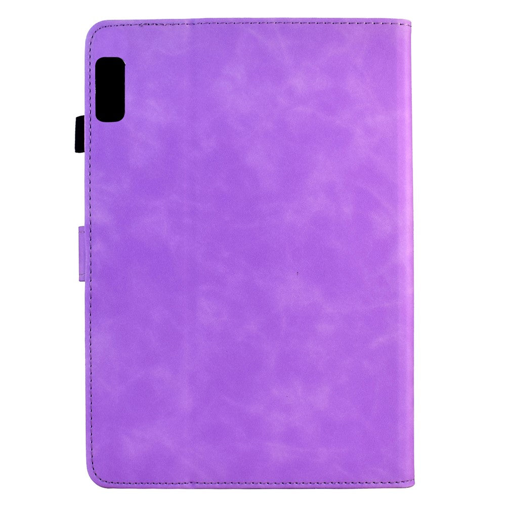 For Lenovo Tab M9 TB-310FU Case Mandala Imprinted Leather Tablet Cover with Card Slots - Light Purple