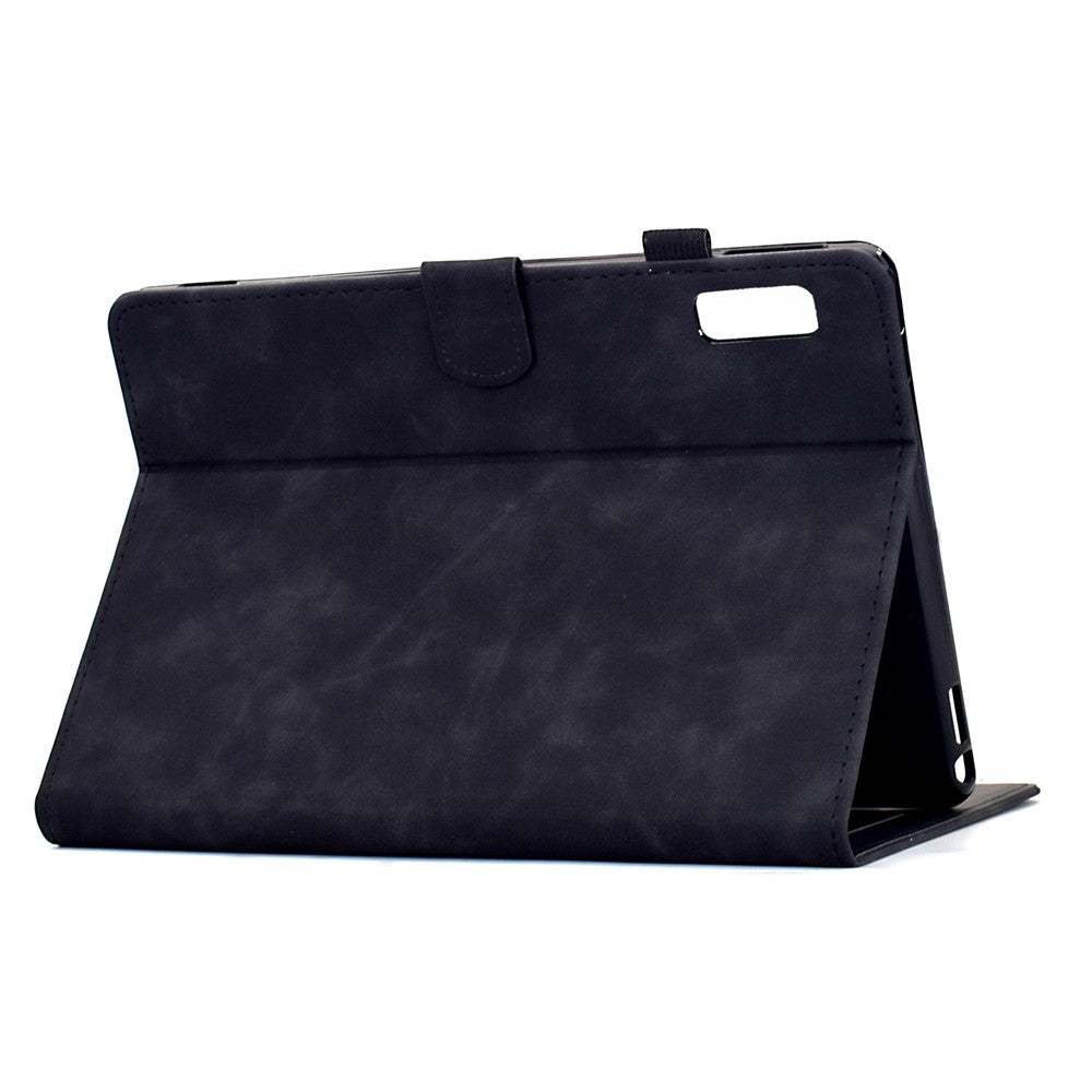 For Lenovo Tab M9 TB-310FU Case Mandala Imprinted Leather Tablet Cover with Card Slots - Black