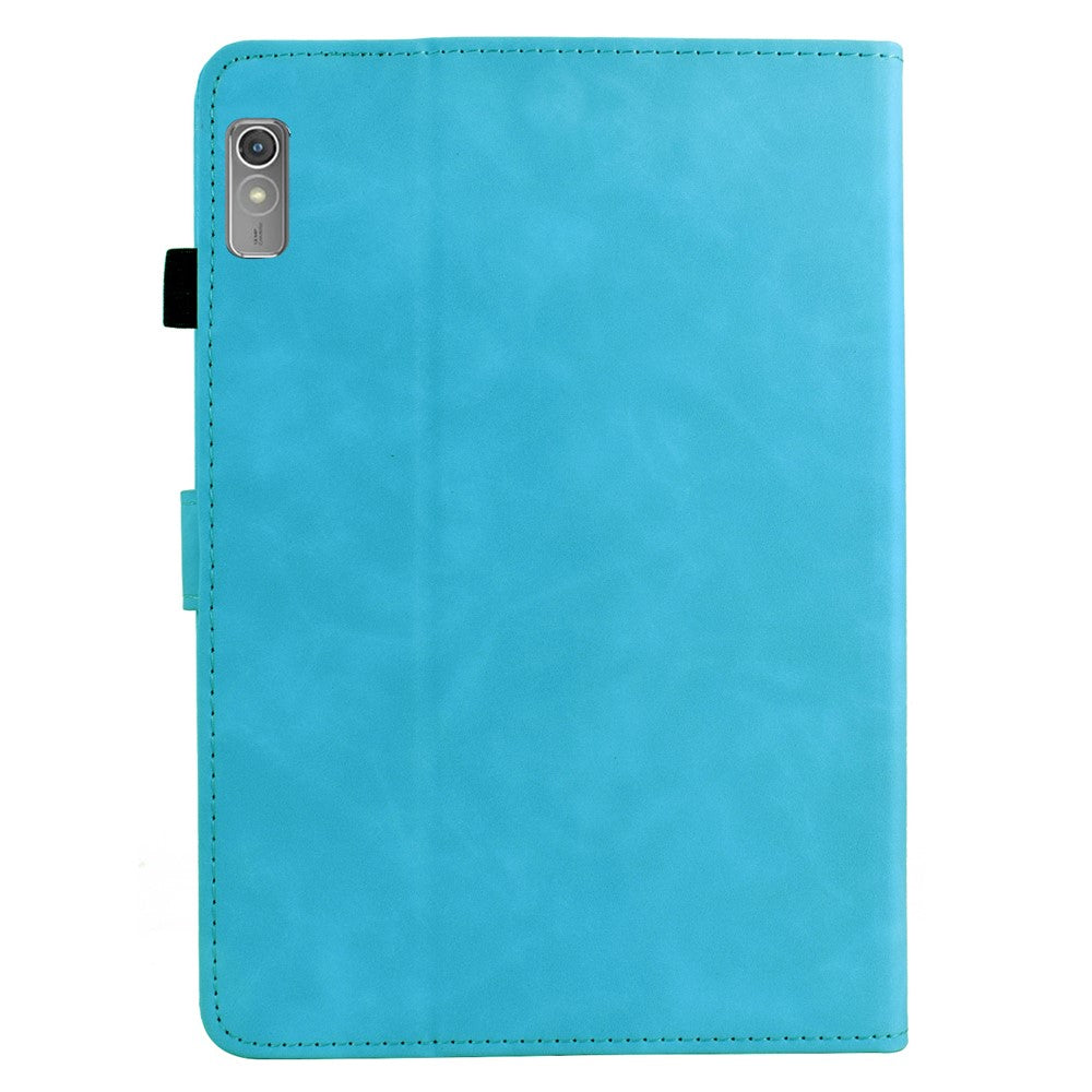 For Lenovo Tab P11 Gen 2 / Xiaoxin Pad Plus (2023) Case Mandala Imprinted Leather Tablet Cover with Card Slots - Sky Blue