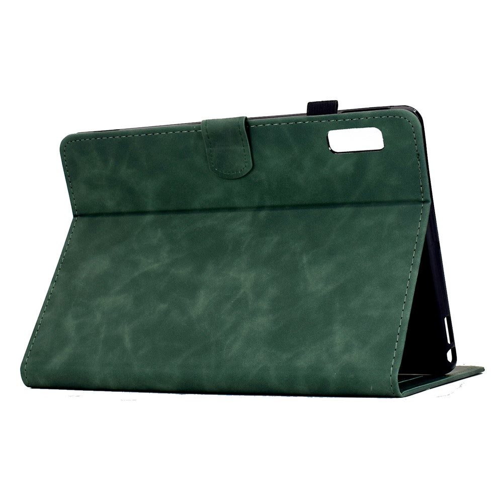 For Lenovo Tab P11 Gen 2 / Xiaoxin Pad Plus (2023) Case Mandala Imprinted Leather Tablet Cover with Card Slots - Green