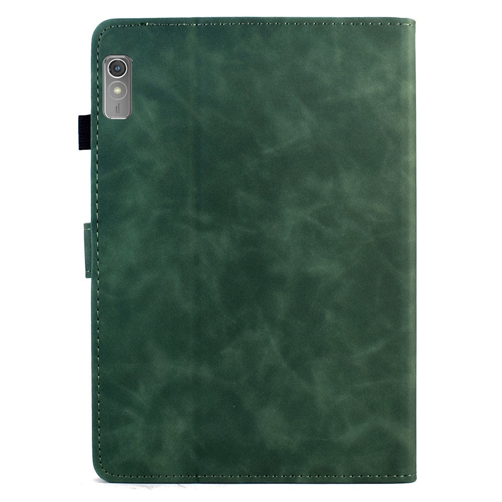 For Lenovo Tab P11 Gen 2 / Xiaoxin Pad Plus (2023) Case Mandala Imprinted Leather Tablet Cover with Card Slots - Green