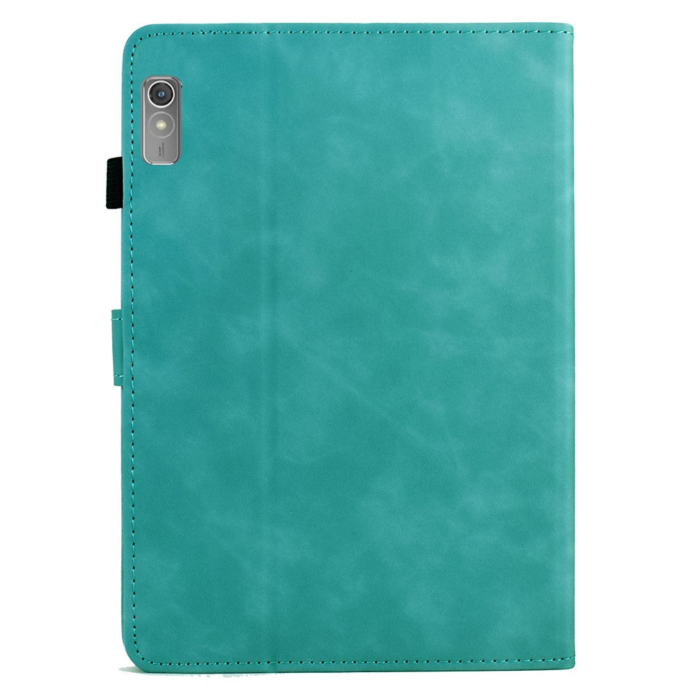 For Lenovo Tab P11 Gen 2 / Xiaoxin Pad Plus (2023) Case Mandala Imprinted Leather Tablet Cover with Card Slots - Baby Blue