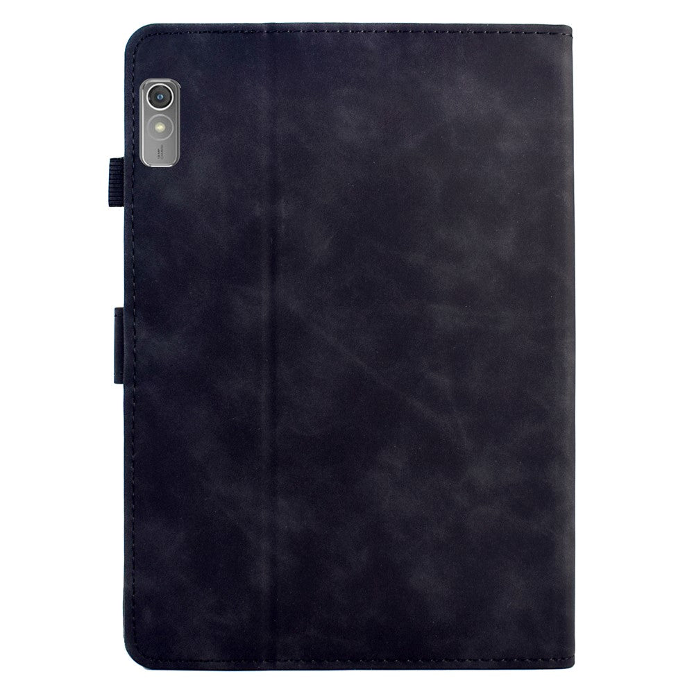 For Lenovo Tab P11 Gen 2 / Xiaoxin Pad Plus (2023) Case Mandala Imprinted Leather Tablet Cover with Card Slots - Black