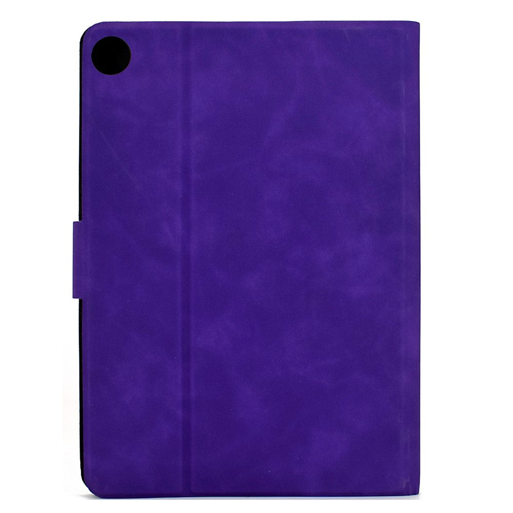 For Lenovo Tab M10 Plus (3rd Gen) Case PU Leather Tablet Cover with Card Slots - Purple