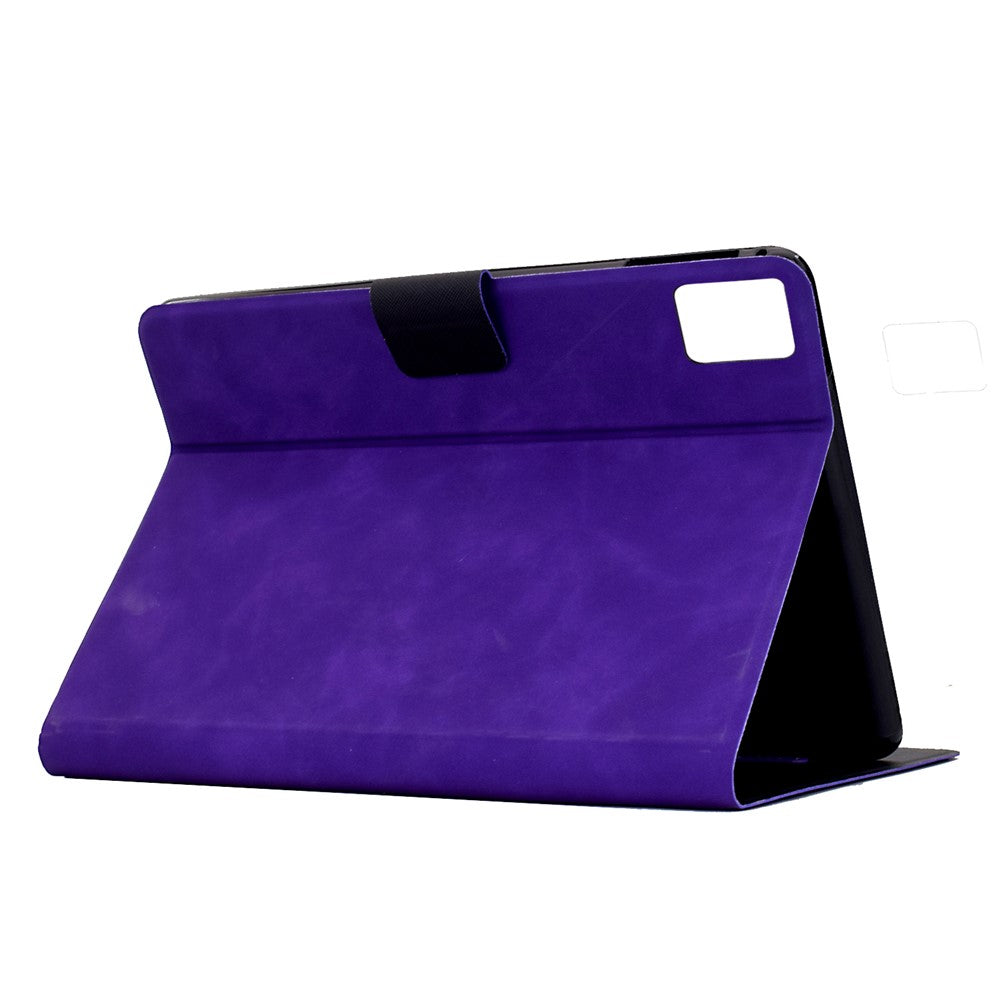 For Lenovo Tab M11 / Xiaoxin Pad 11 2024 Case PU Leather Tablet Cover with Card Slots - Purple