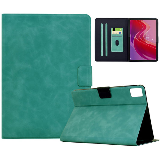 For Lenovo Tab M11 / Xiaoxin Pad 11 2024 Case PU Leather Tablet Cover with Card Slots - Baby Blue