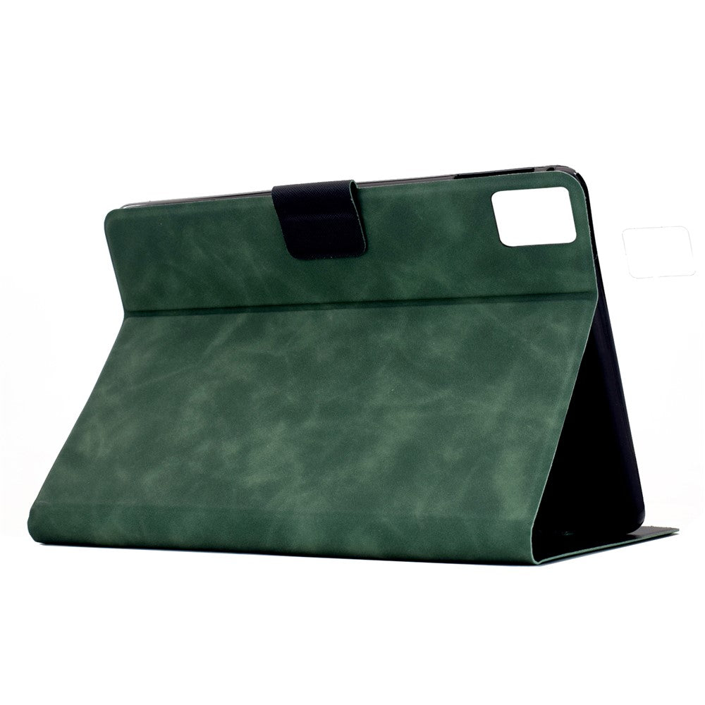 For Lenovo Tab M11 / Xiaoxin Pad 11 2024 Case PU Leather Tablet Cover with Card Slots - Green