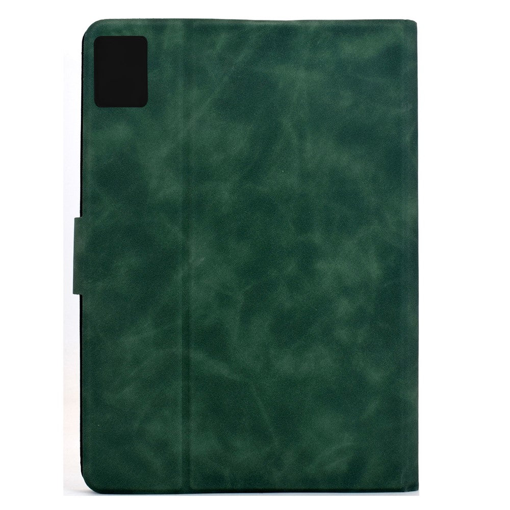 For Lenovo Tab M11 / Xiaoxin Pad 11 2024 Case PU Leather Tablet Cover with Card Slots - Green