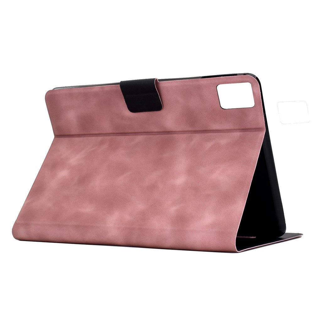 For Lenovo Tab M11 / Xiaoxin Pad 11 2024 Case PU Leather Tablet Cover with Card Slots - Pink