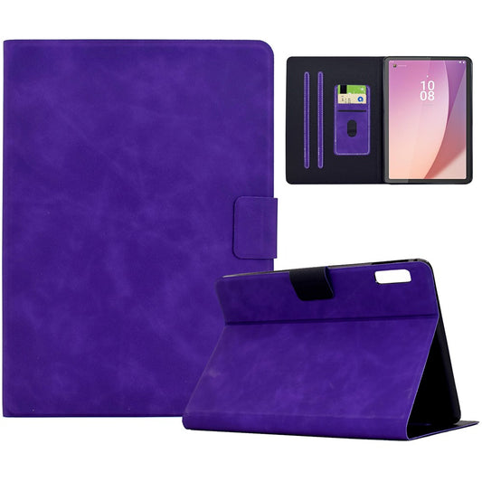 For Lenovo Tab M9 TB-310FU Case PU Leather Tablet Cover with Card Slots - Purple