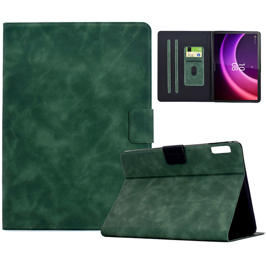 For Lenovo Tab P11 Gen 2 Case PU Leather Tablet Cover with Card Slots - Green
