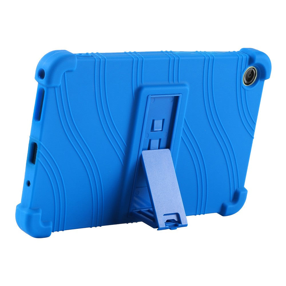 For Lenovo Tab K9 / Tab One Silicone Case with Kickstand Rugged Protective Cover - Rose