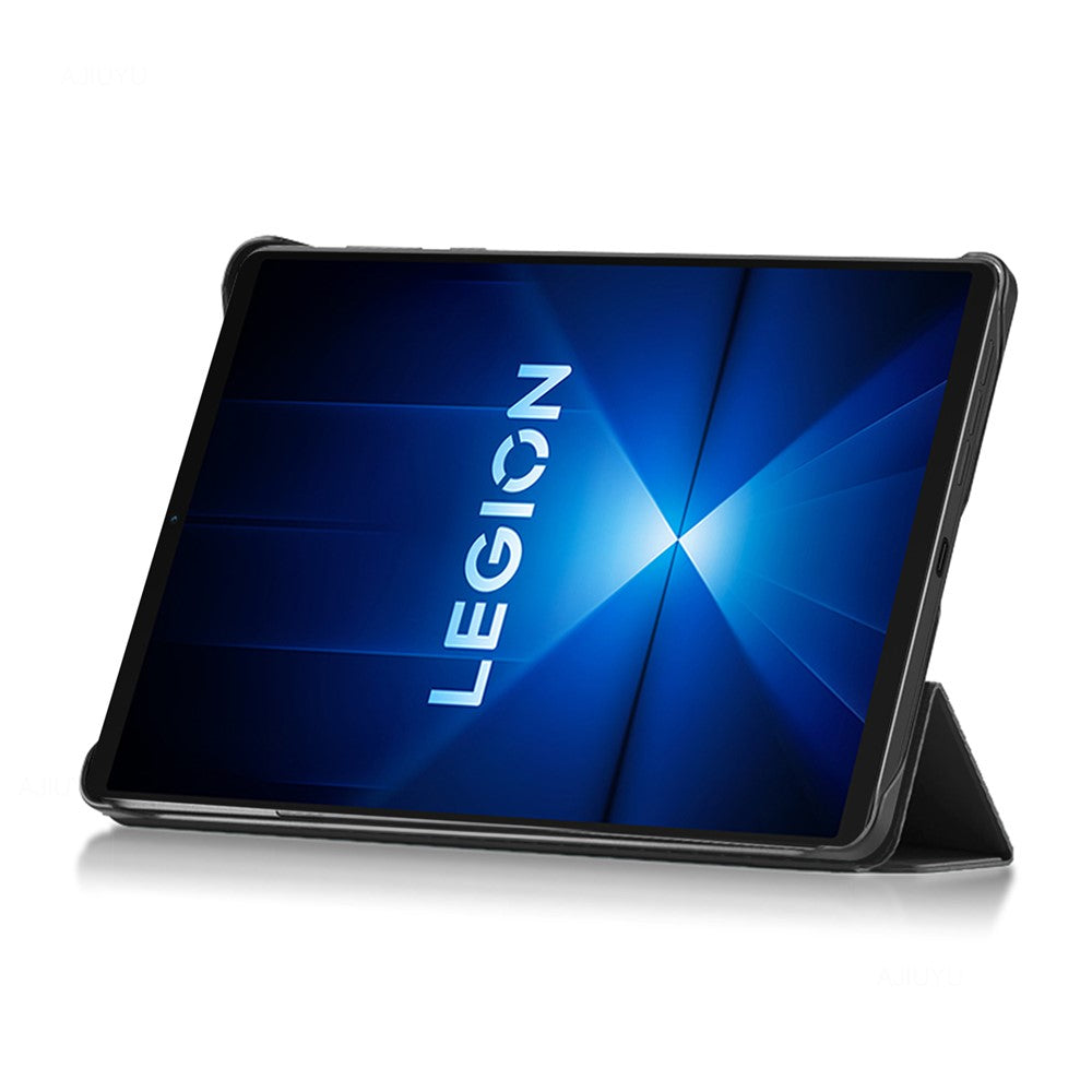 For Lenovo Legion Y700 (2025) Case Stand PU Leather Magnetic Detachable Tablet Cover - Black