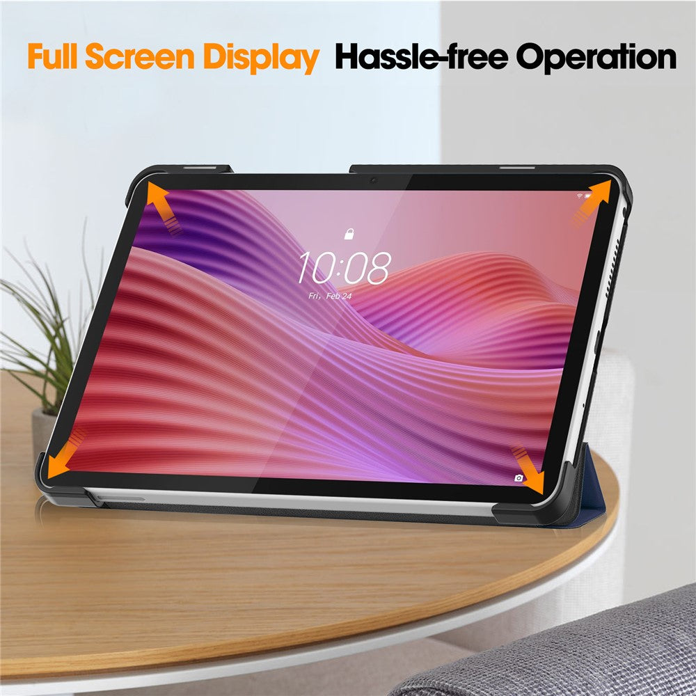 For Lenovo Tab K9  /  Tab One Case Anti-Drop Leather Stand Tablet Cover - Blue