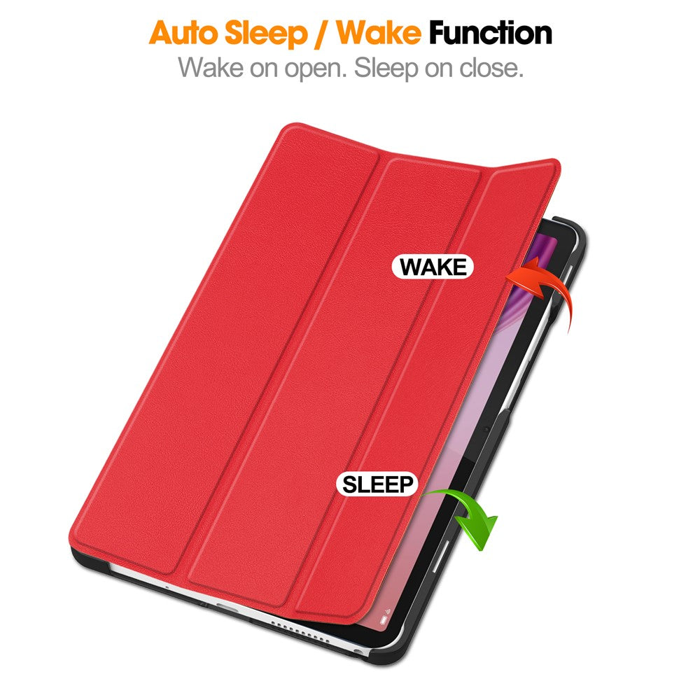 For Lenovo Tab K9  /  Tab One Case Anti-Drop Leather Stand Tablet Cover - Red