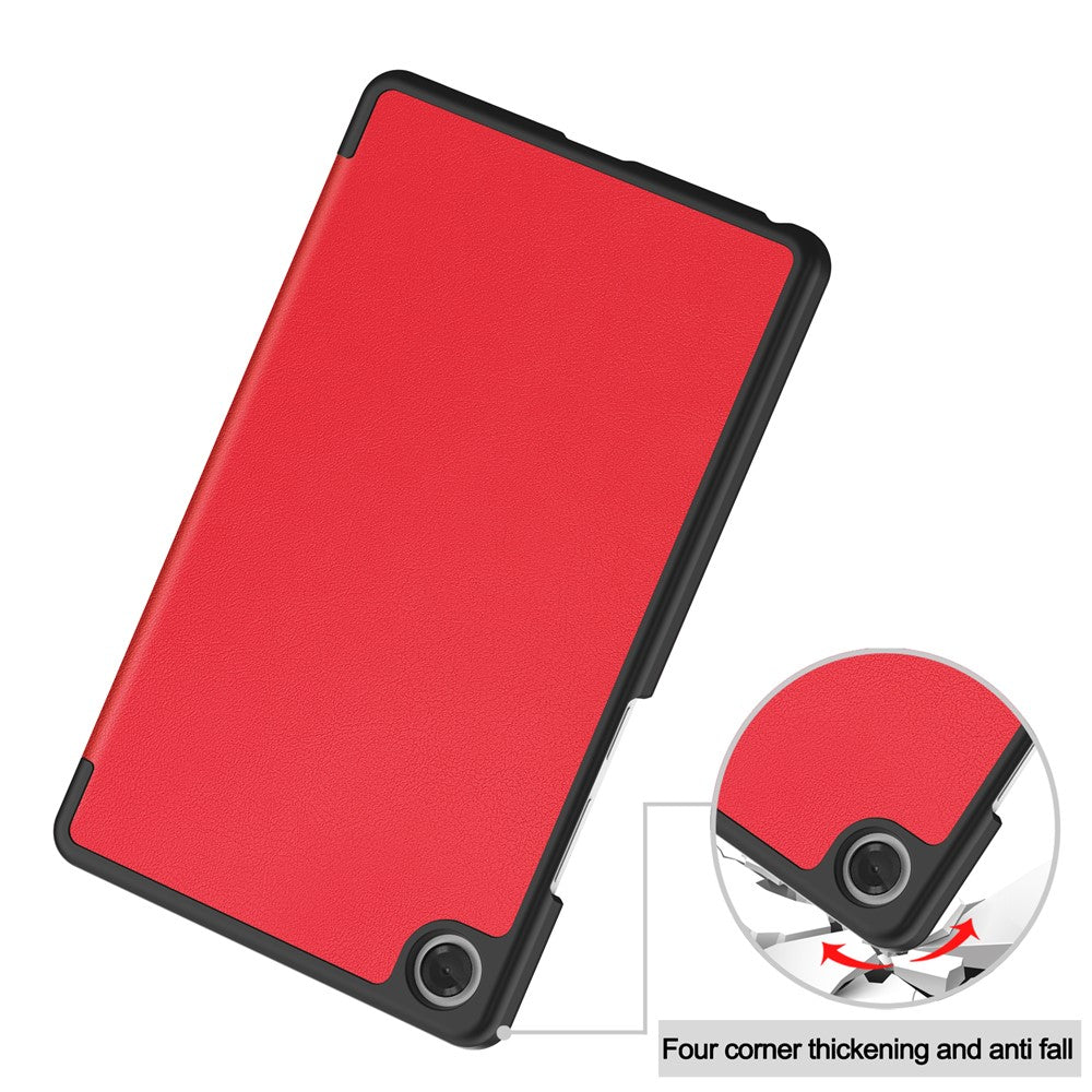 For Lenovo Tab K9  /  Tab One Case Anti-Drop Leather Stand Tablet Cover - Red