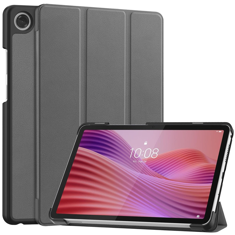 For Lenovo Tab K9  /  Tab One Case Anti-Drop Leather Stand Tablet Cover - Grey