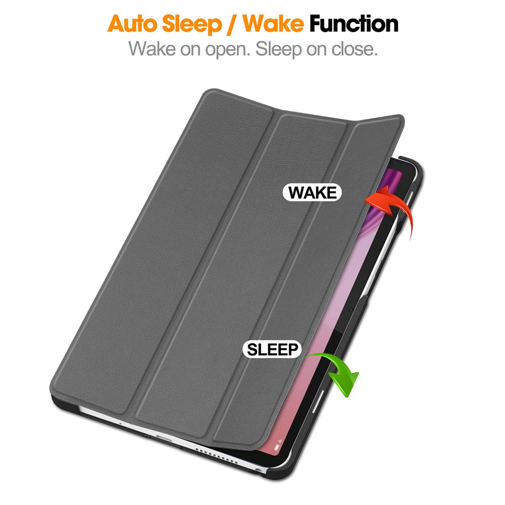 For Lenovo Tab K9  /  Tab One Case Anti-Drop Leather Stand Tablet Cover - Grey