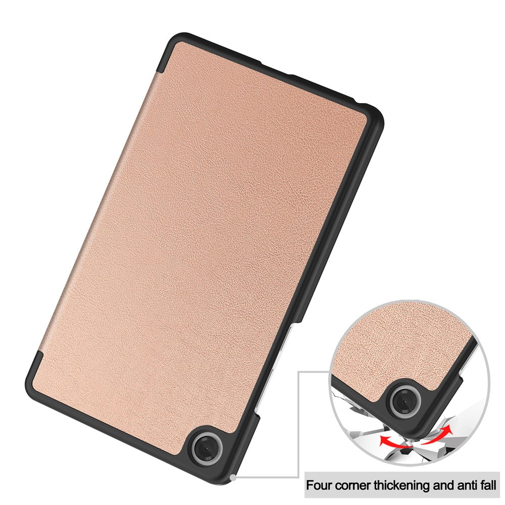For Lenovo Tab K9  /  Tab One Case Anti-Drop Leather Stand Tablet Cover - Rose Gold