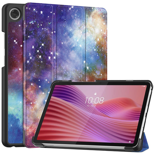 For Lenovo Tab K9  /  Tab One Case Pattern Print Leather Stand Tablet Cover - Galaxy